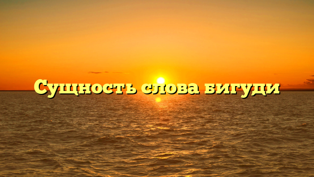 Сущность слова бигуди
